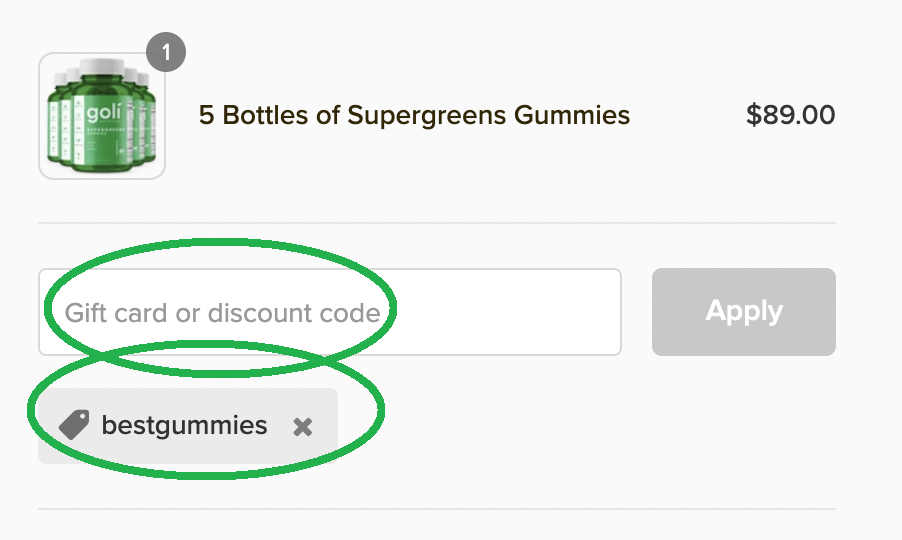 Gummies discount code goli 30% Off